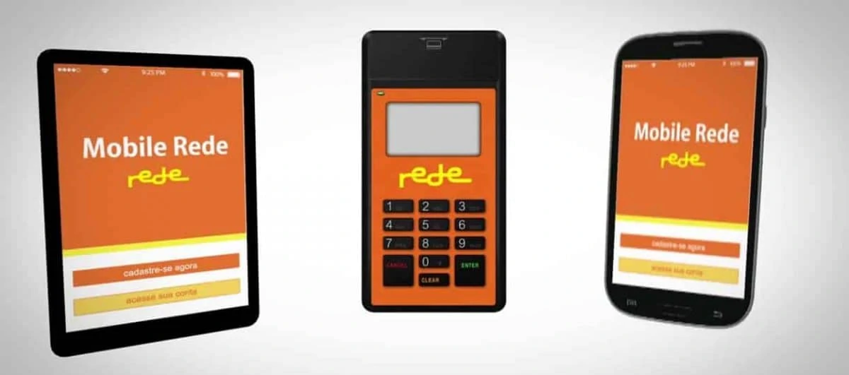 Ilustração do Mobile Rede entre celular e tablet