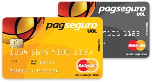 Cartão pré-pago PagSeguro em duas cores