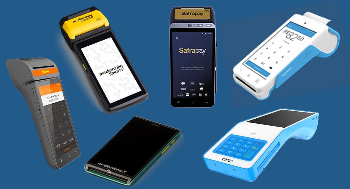 Melhor Maquininha de Cartão Smart: Moderninhas Smart e X, Mercado Pago Point Smart, Cielo Lio V2, SafraPay Smart