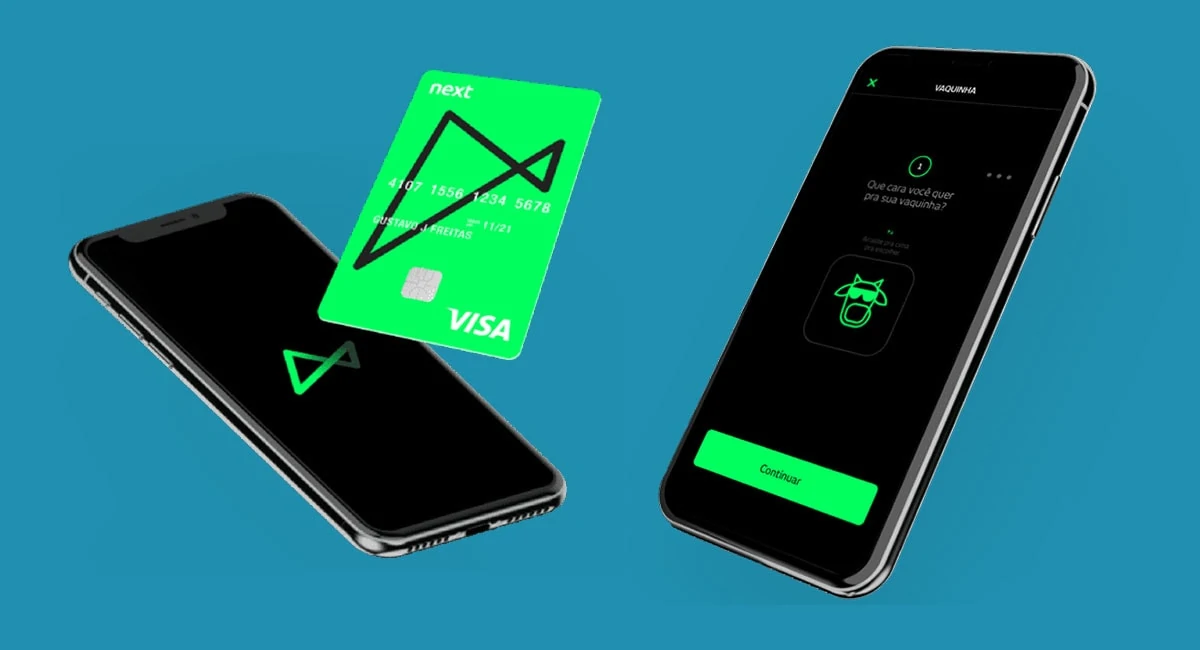 App e cartão da conta digital Banco Next
