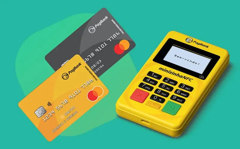 Minizinha NFC e cartão PagBank