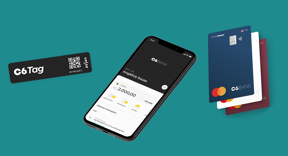 App, Tag e cartão C6 Bank