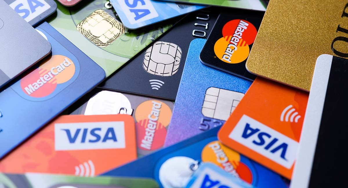 Cartões de débito, crédito e pré-pago