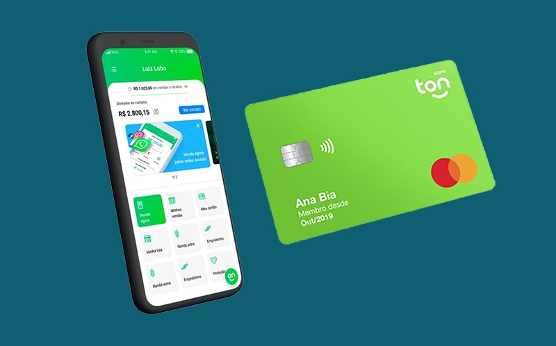 App e cartão pré-pago Ton