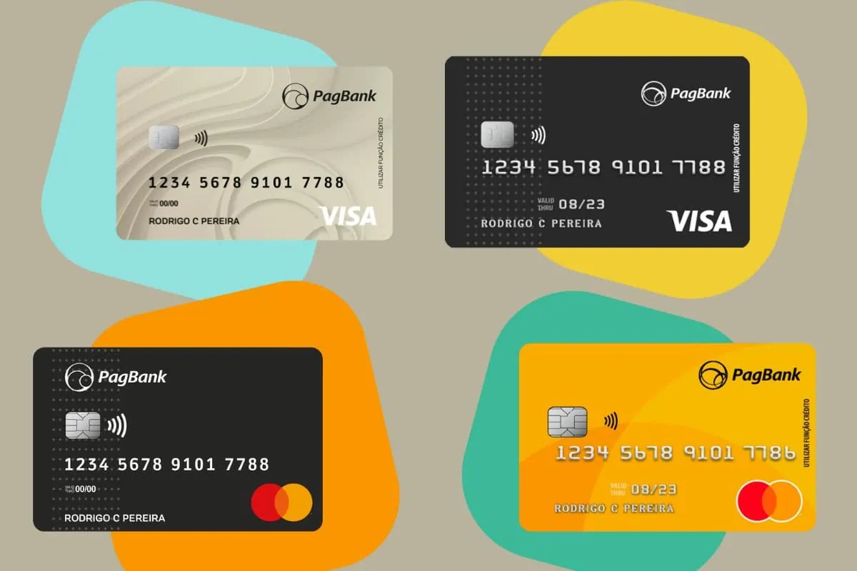 Cartão PagBank de crédito, débito, pré-pago e da conta
