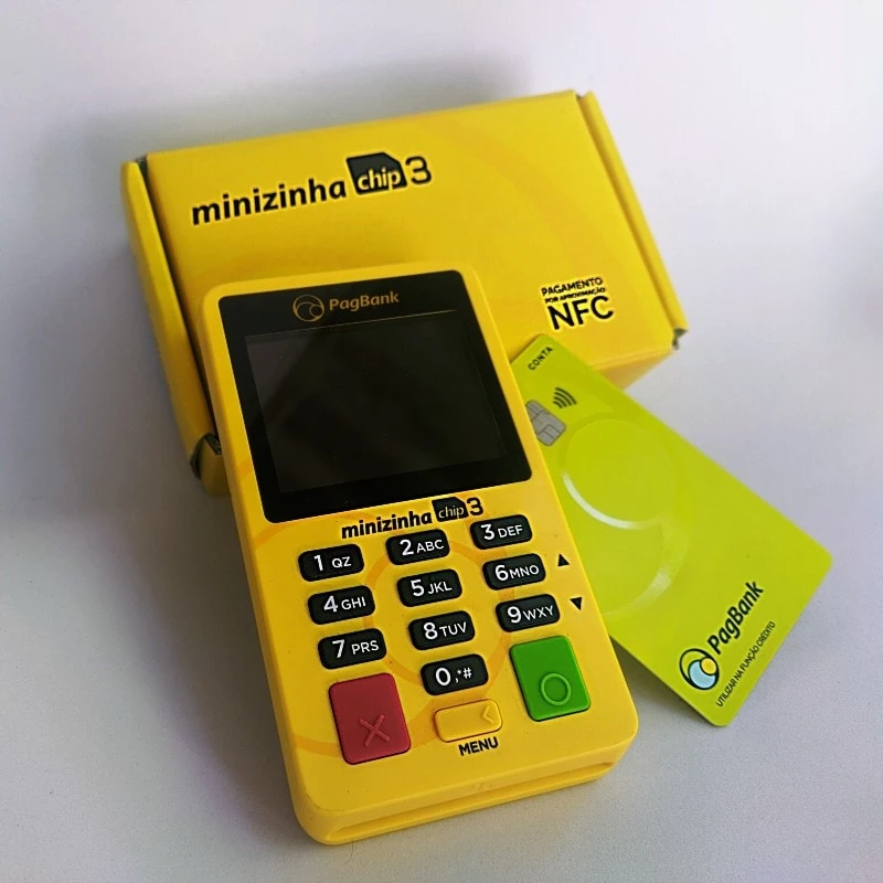Minizinha Chip 3 e Cartão PagBank